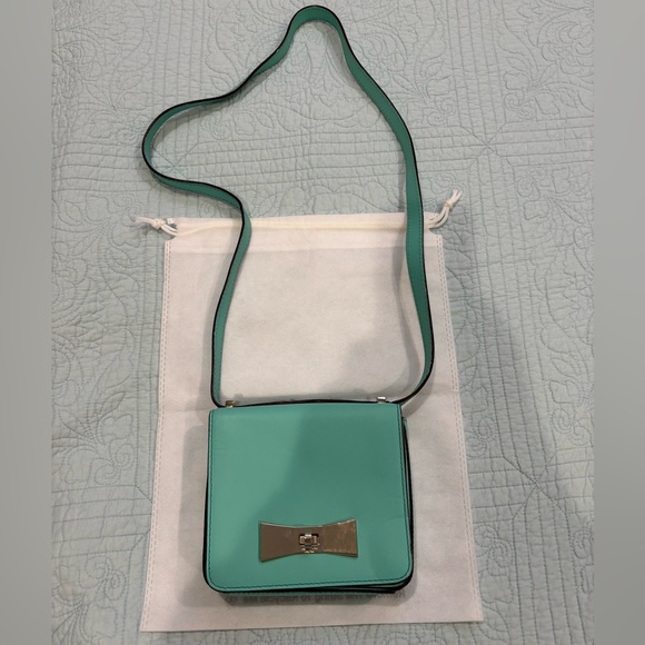 kate spade Handbags - EUC Kate Spade Turquoise Leather Crossbody with Dust Bag $295 - Small/Medium